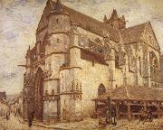 Alfred Sisley The Church at Moret-Icy Weather oil painting artist